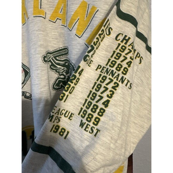 Vintage Men’s Xl Oakland A’s T-shirt 1977 - Picture 2 of 5